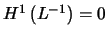 $H^1 \left( L^{-1}\right)=0$